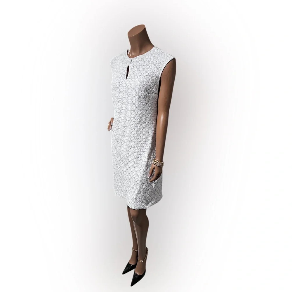 Sharagano White Dress Very Elegant and Stunningly Beautiful☑️ - Picture 6 of 9
